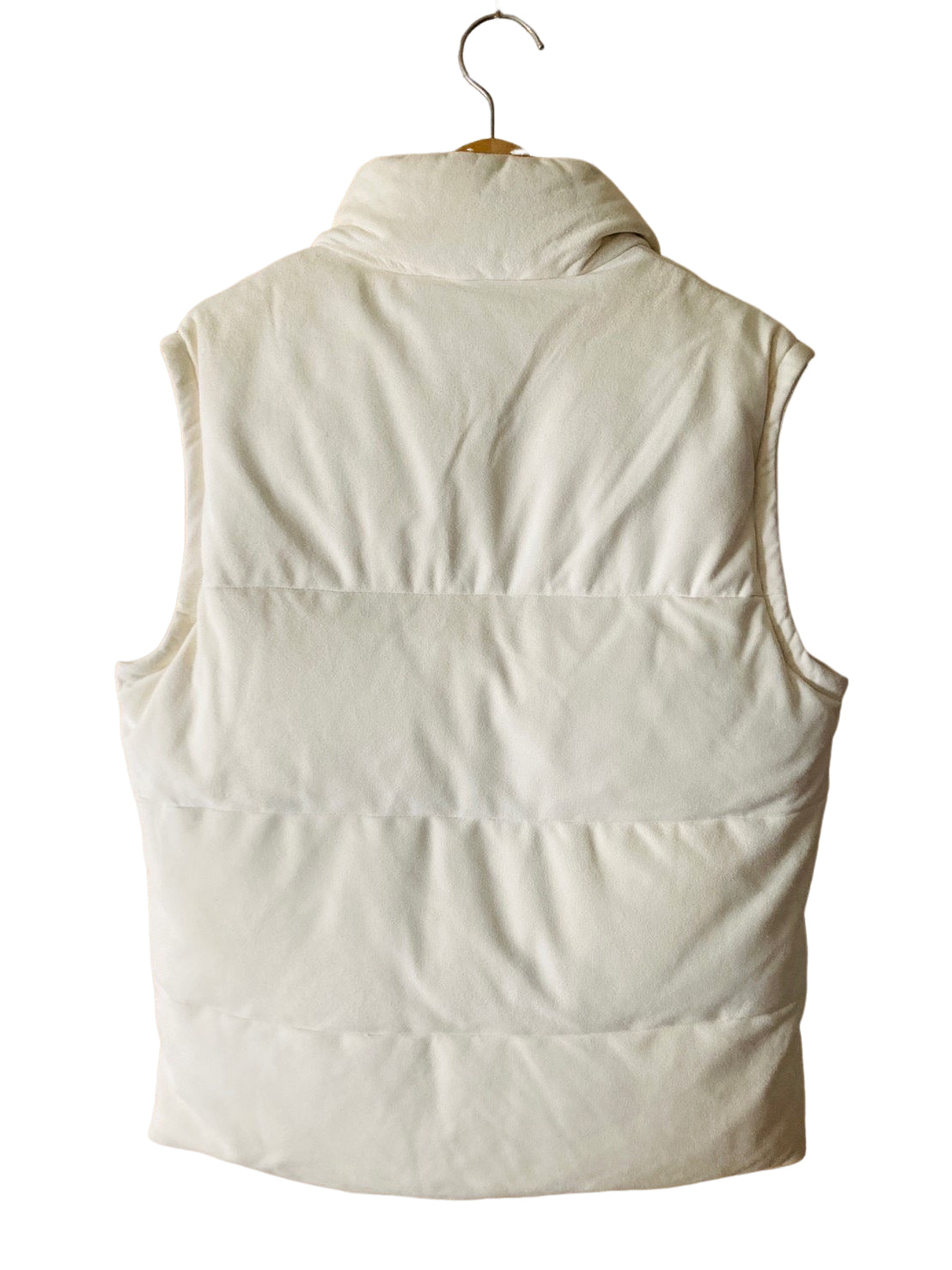 エンメティ レザー ダウン ベスト ビアンコ