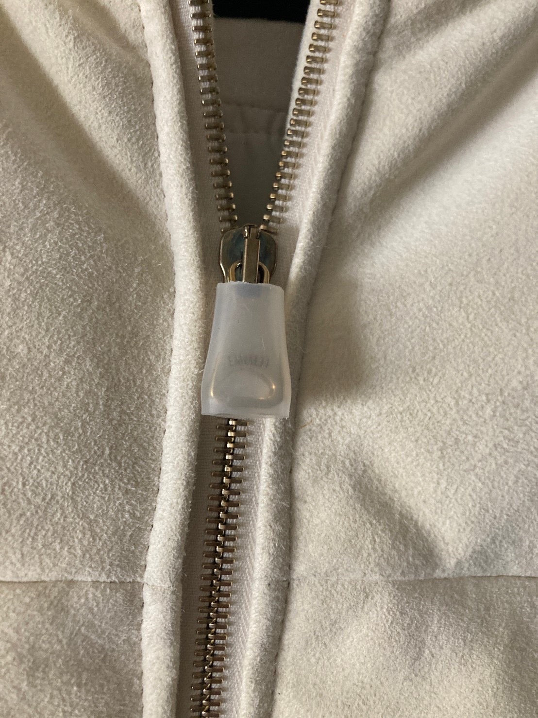 エンメティ レザー ダウン ベスト ビアンコ