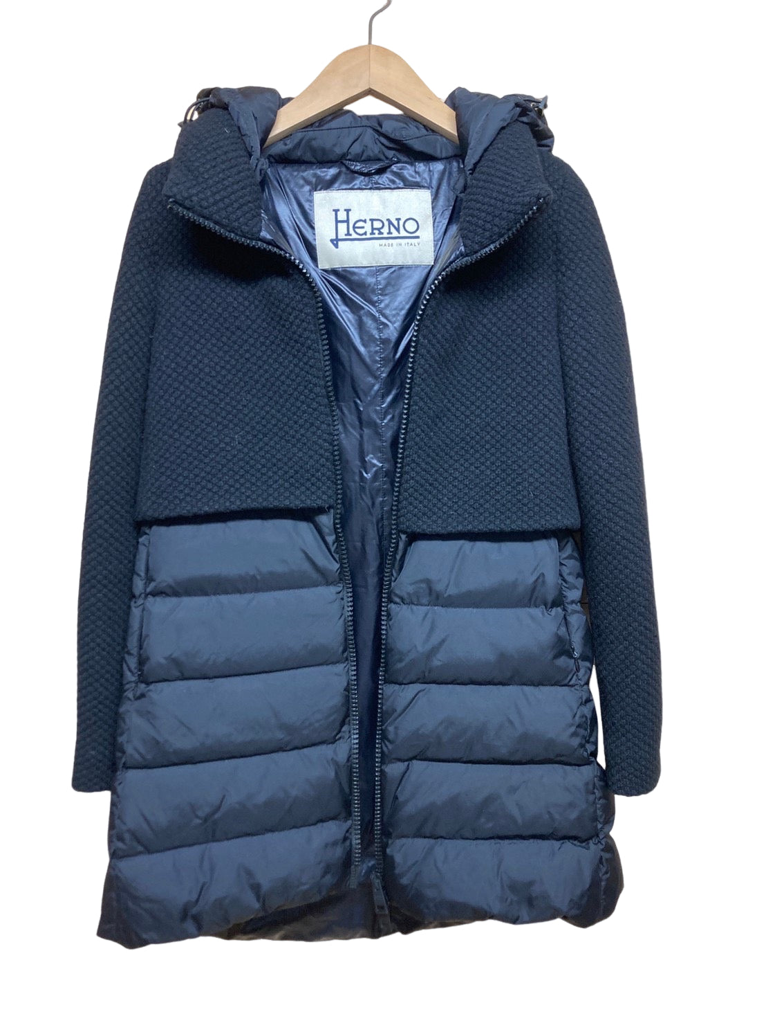 ヘルノ 切り替え ニットダウンコート