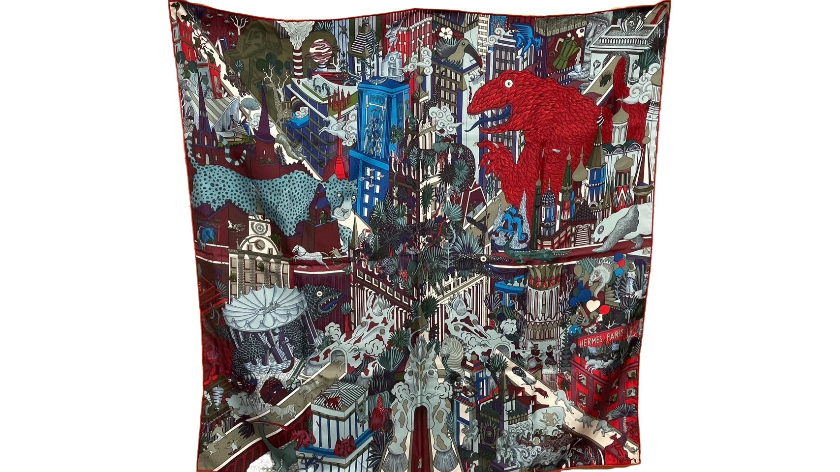 エルメス カレ90 スカーフ ANIMA POLIS(アニマポリス)