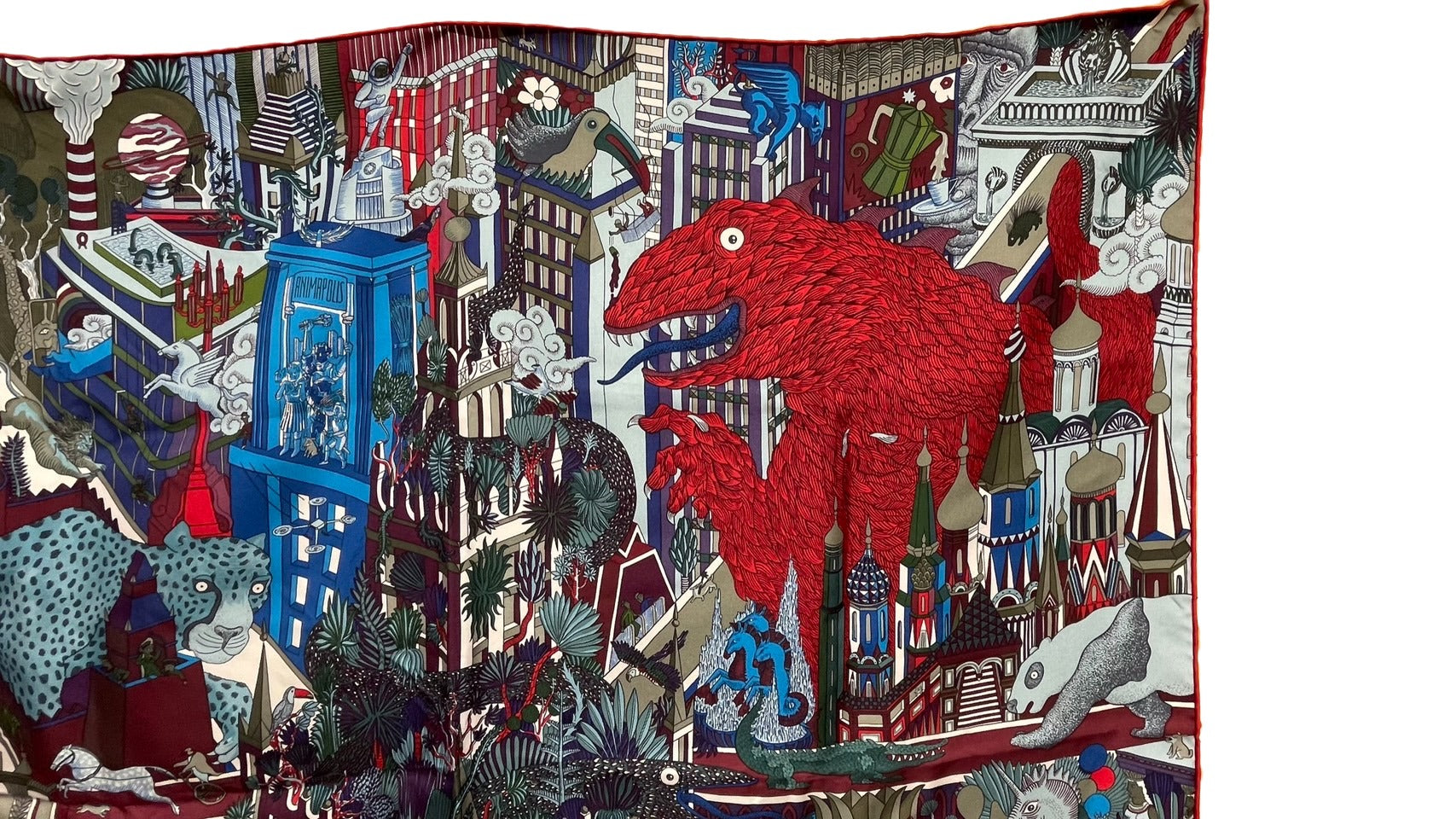 エルメス カレ90 スカーフ ANIMA POLIS(アニマポリス)