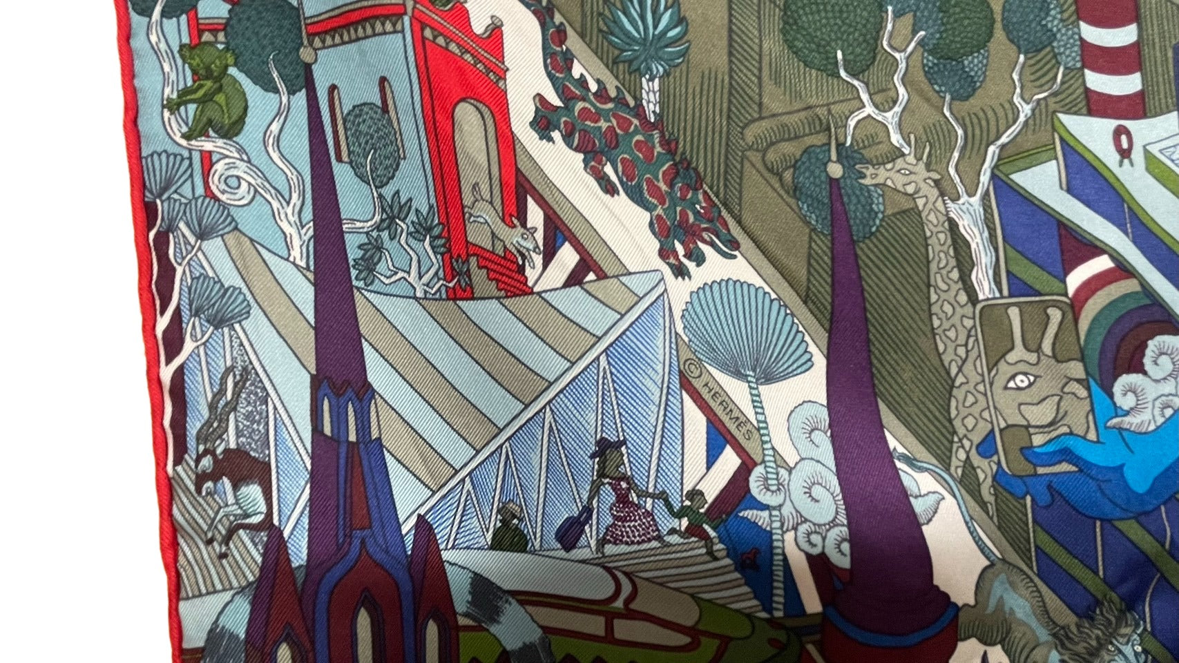 エルメス カレ90 スカーフ ANIMA POLIS(アニマポリス)