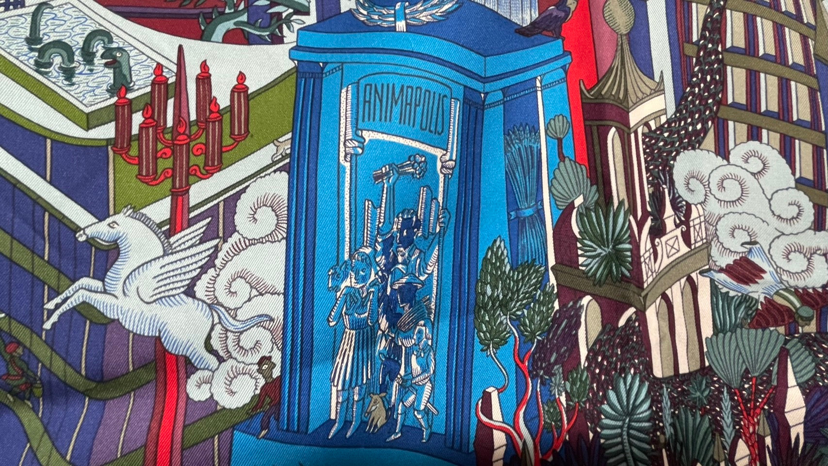 エルメス カレ90 スカーフ ANIMA POLIS(アニマポリス)