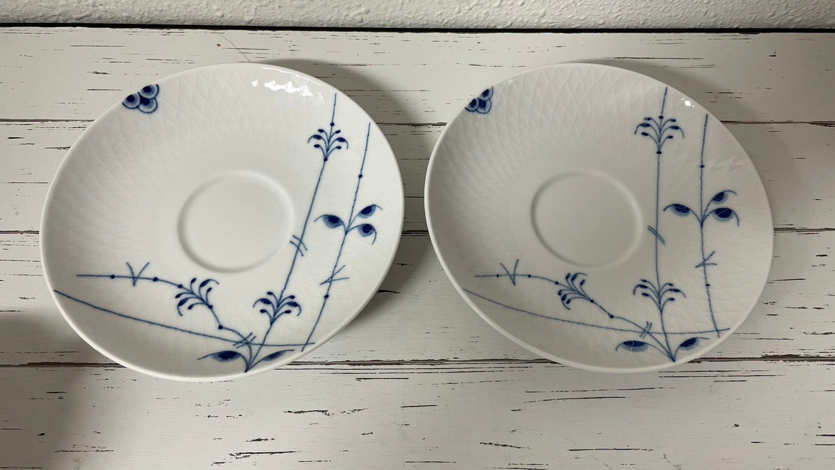 ロイヤルコペンハーゲン ブルーパルメッテ ペア カップ&ソーサ―