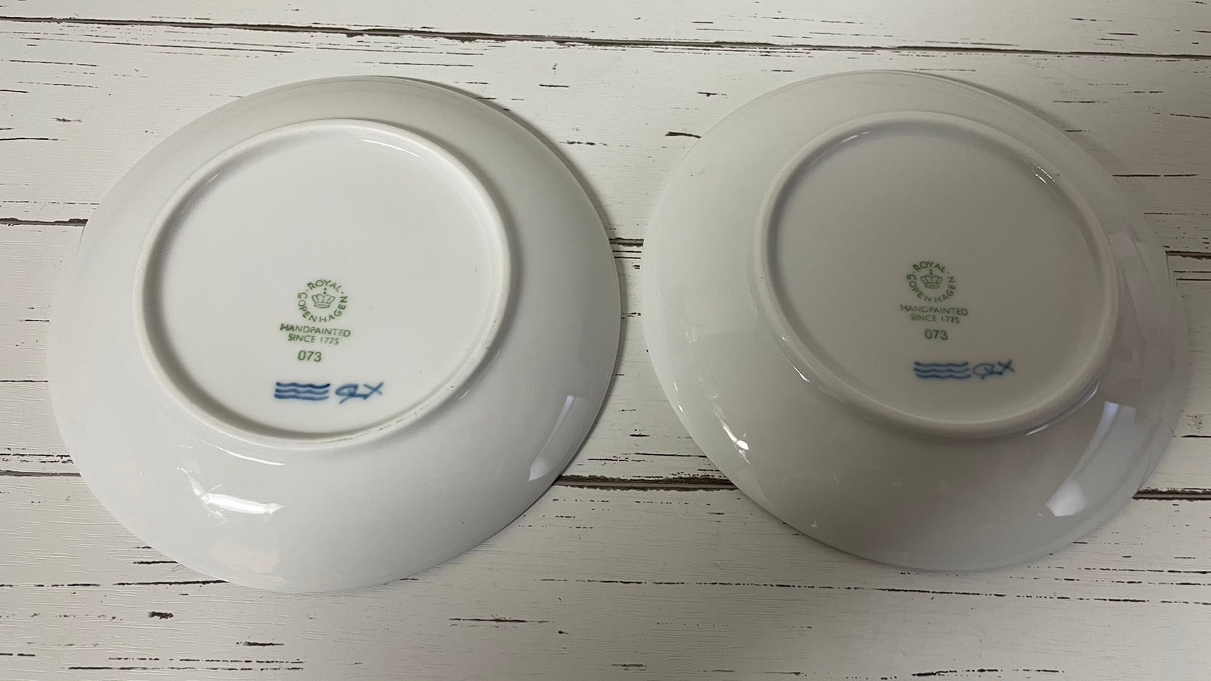 ロイヤルコペンハーゲン ブルーパルメッテ ペア ティーセット