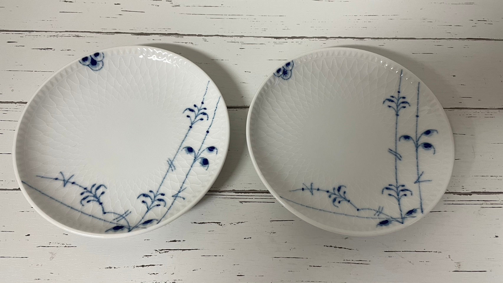 ロイヤルコペンハーゲン ブルーパルメッテ ペア ティーセット