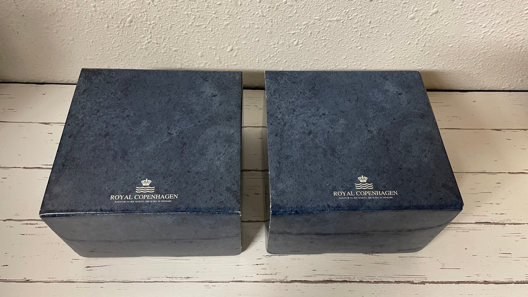 ロイヤルコペンハーゲン ブルーパフル―テッド カップ&ソーサ― 2客