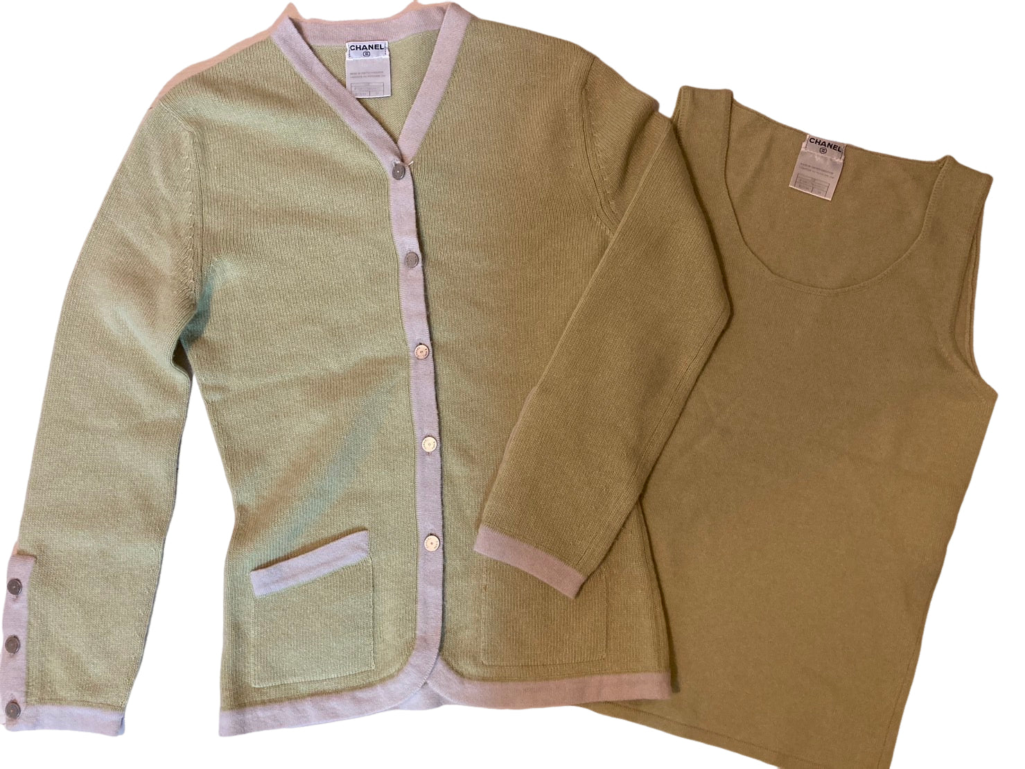 シャネル カシミヤ カーディガン 2点セット