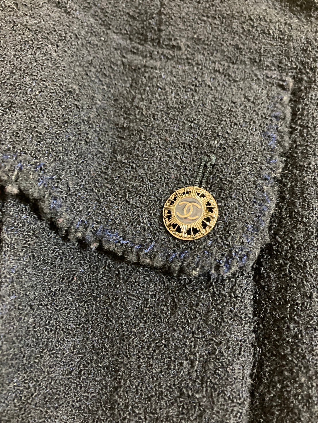 シャネル ツイード スカート ココマーク ボタン