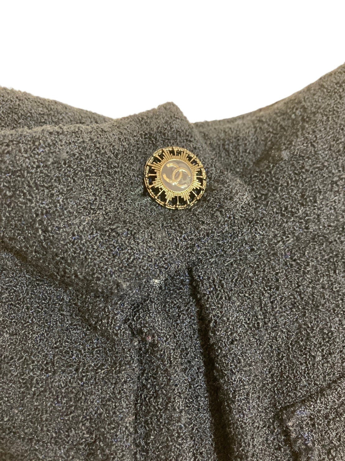 シャネル ツイード スカート ココマーク ボタン