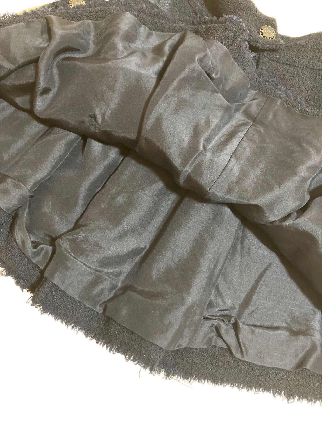 シャネル ツイード スカート ココマーク ボタン