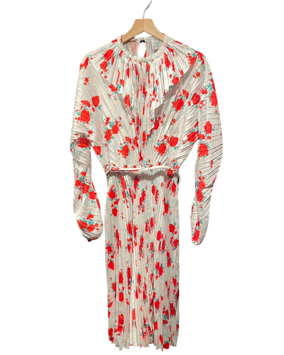 ヴェトモン プリーツ 花柄ワンピース