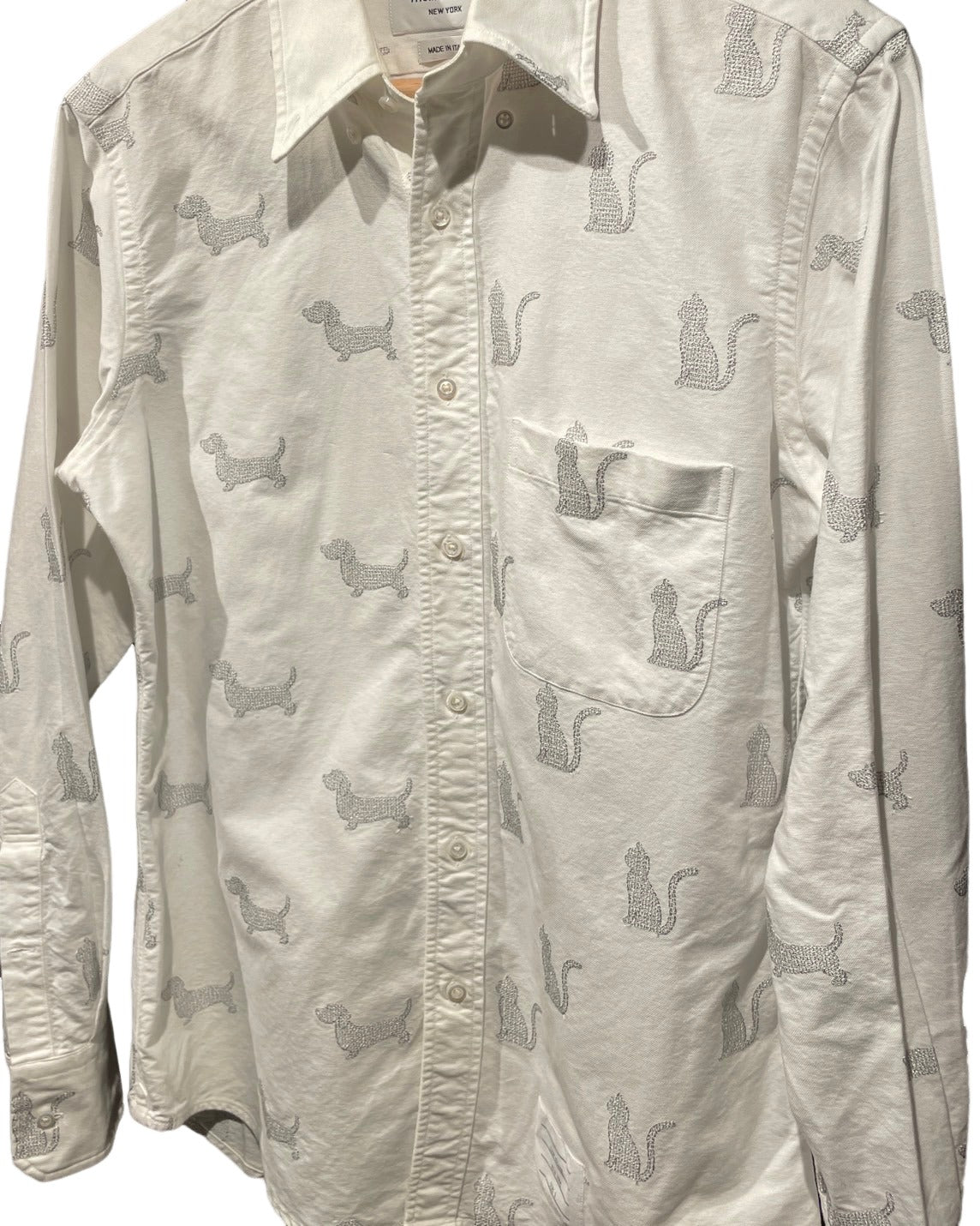 トムブラウン 長袖 シャツ ホワイト