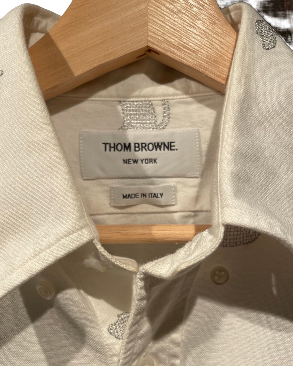 トムブラウン 長袖 シャツ ホワイト