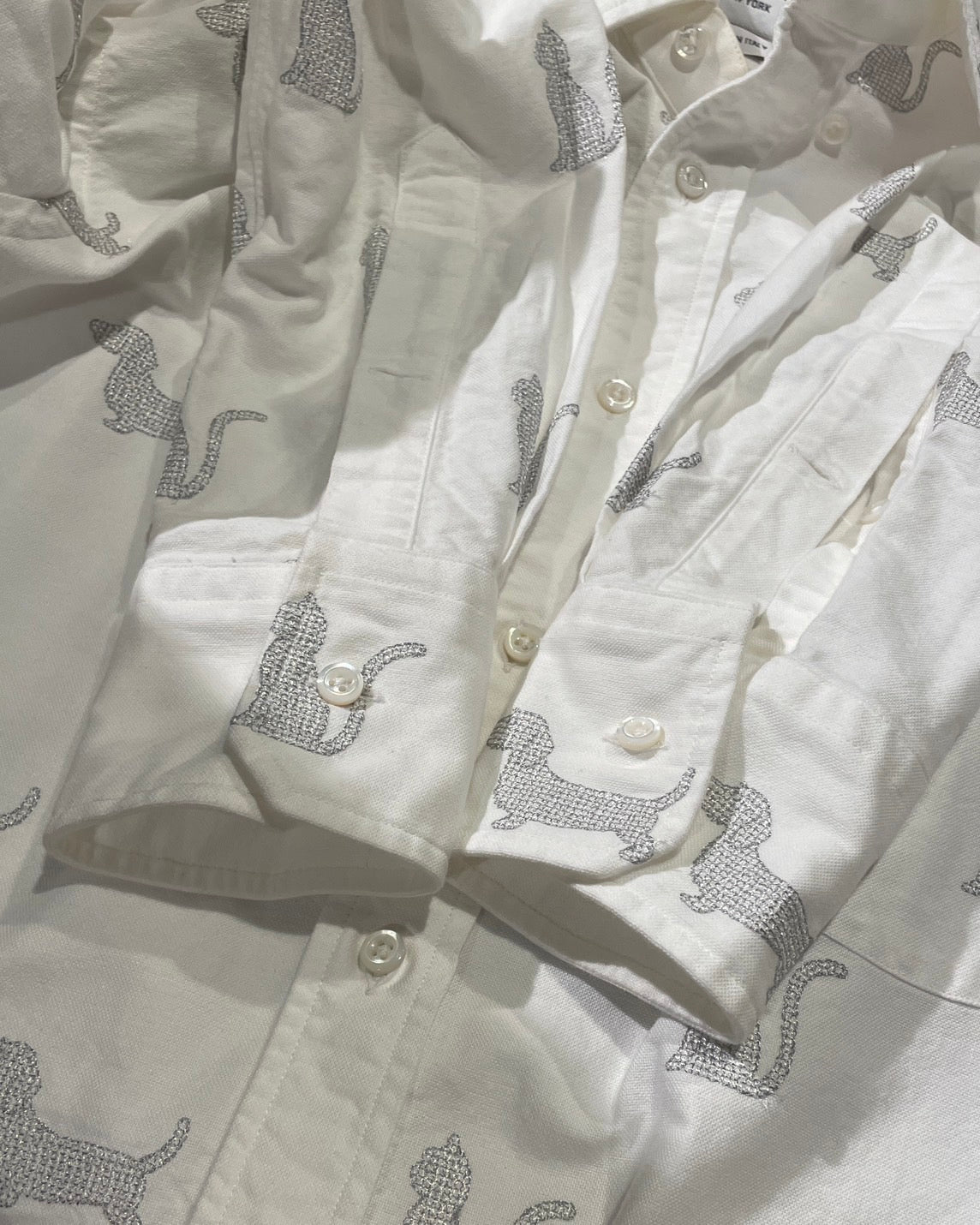 トムブラウン 長袖 シャツ ホワイト