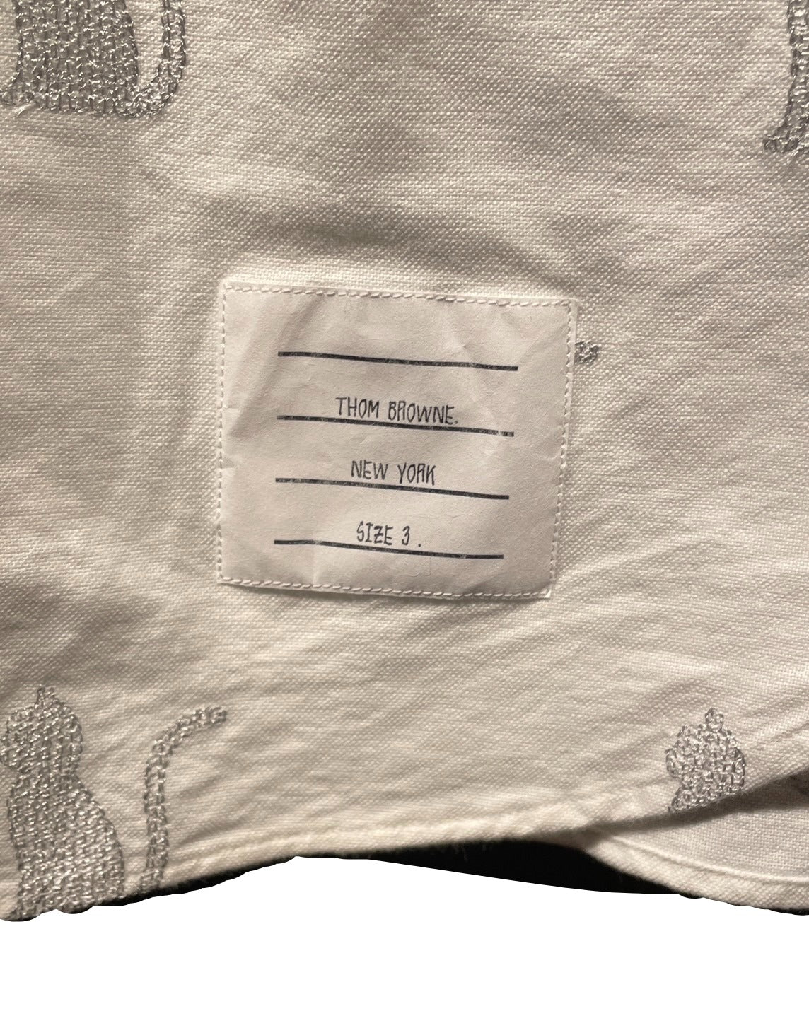 トムブラウン 長袖 シャツ ホワイト