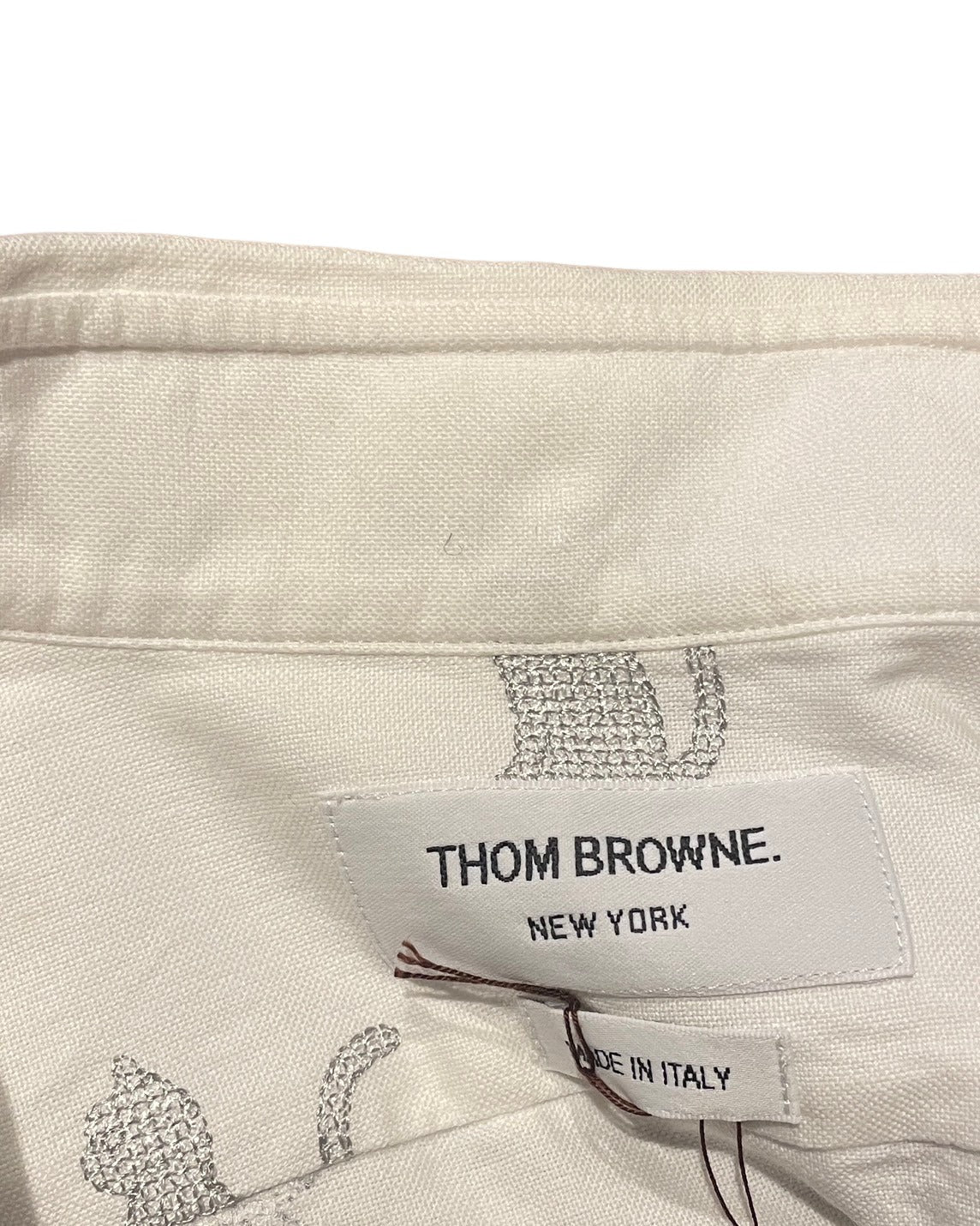 トムブラウン 長袖 シャツ ホワイト