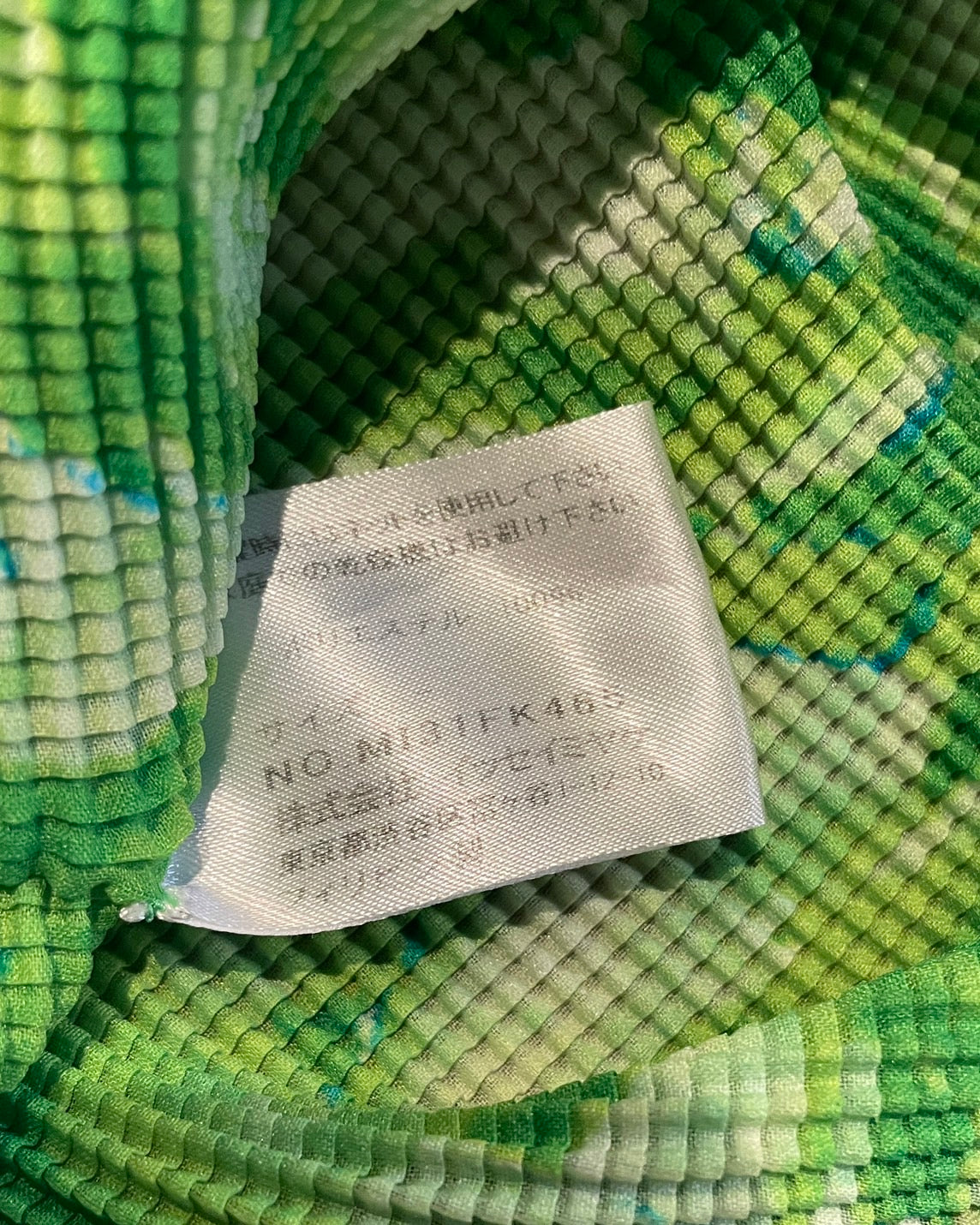 イッセイミヤケ 半袖 トップス シャツ 緑