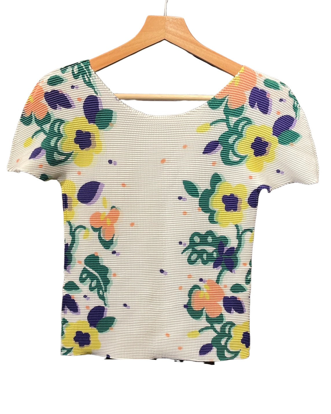 イッセイミヤケ 半袖 トップス シャツ 白