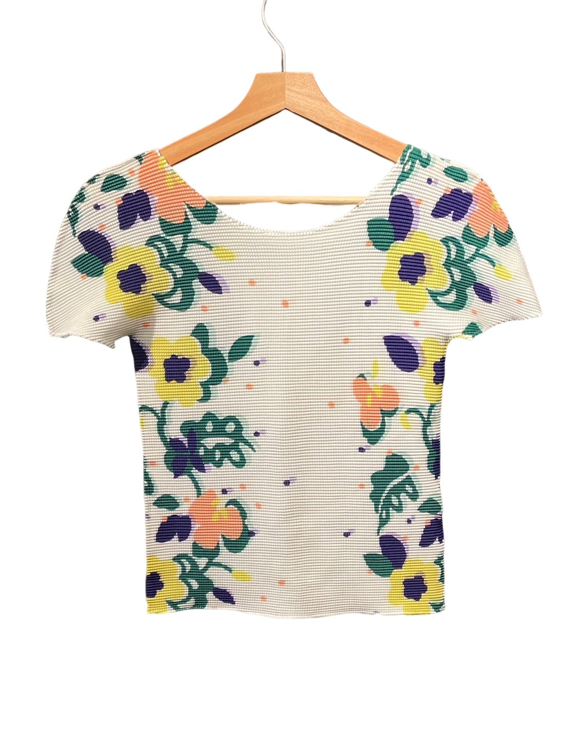 イッセイミヤケ 半袖 トップス シャツ 白