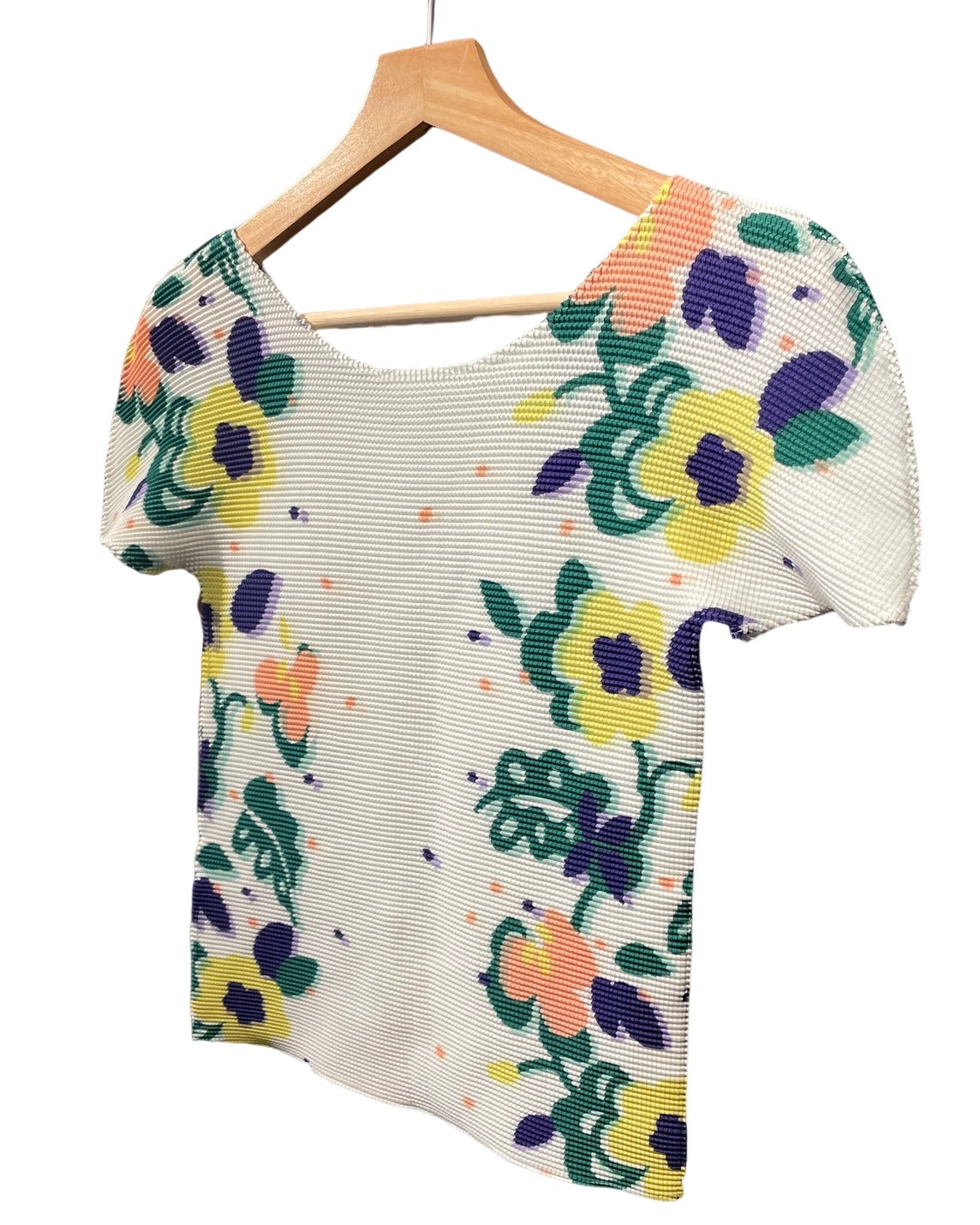 イッセイミヤケ 半袖 トップス シャツ 白