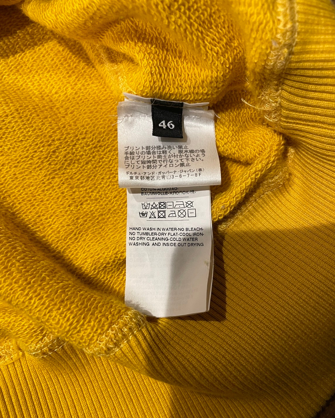 ドルチェ&ガッバーナ ロゴ パーカー イエロー