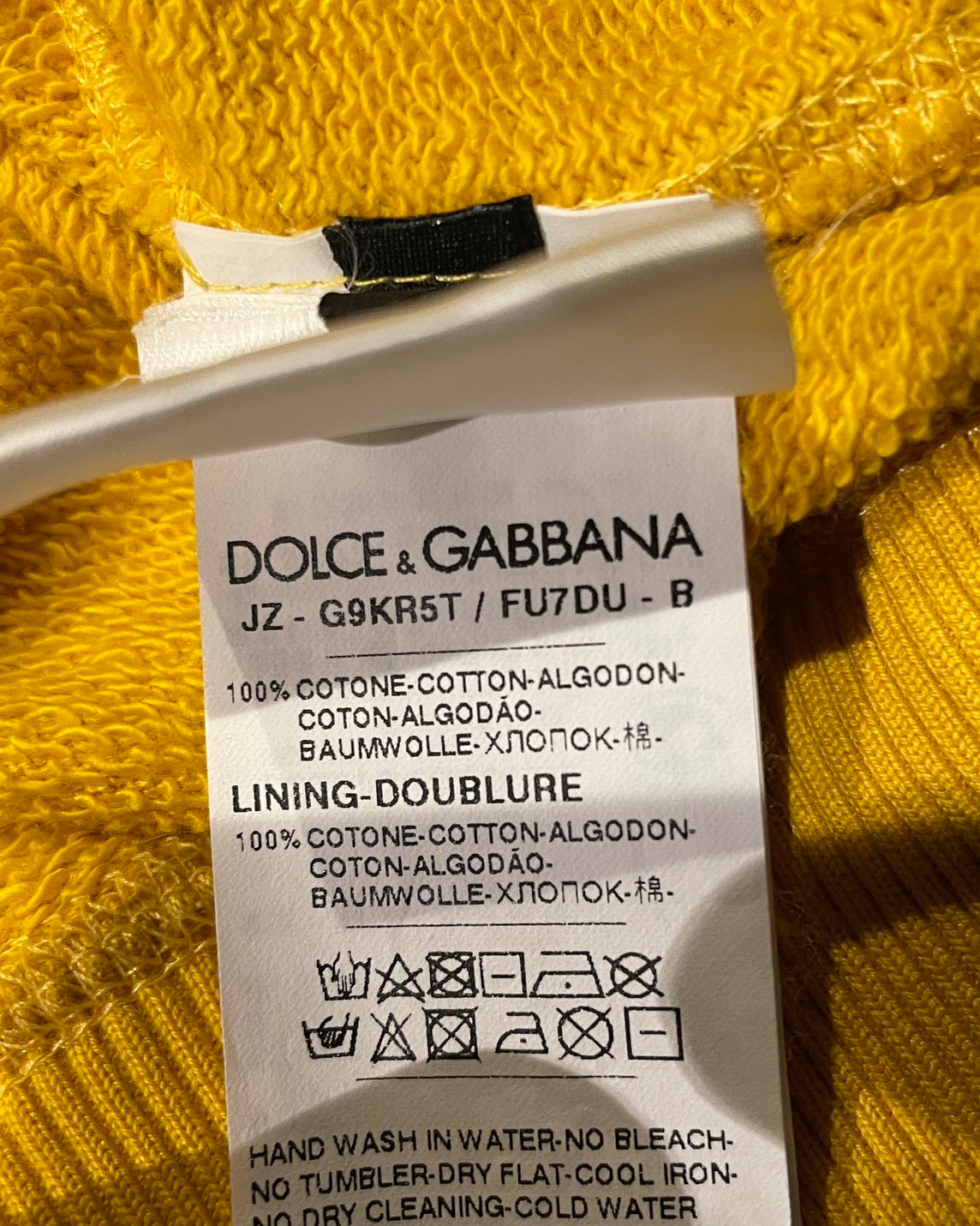 ドルチェ&ガッバーナ ロゴ パーカー イエロー