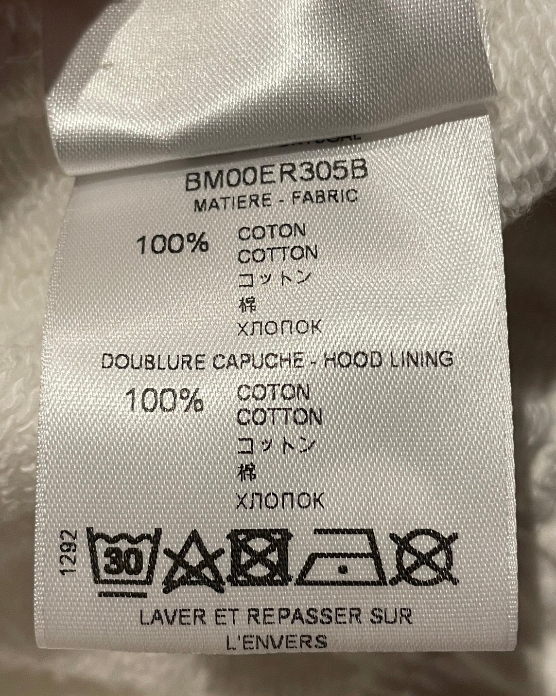 ジバンシィ オーバーサイズ パーカー 白