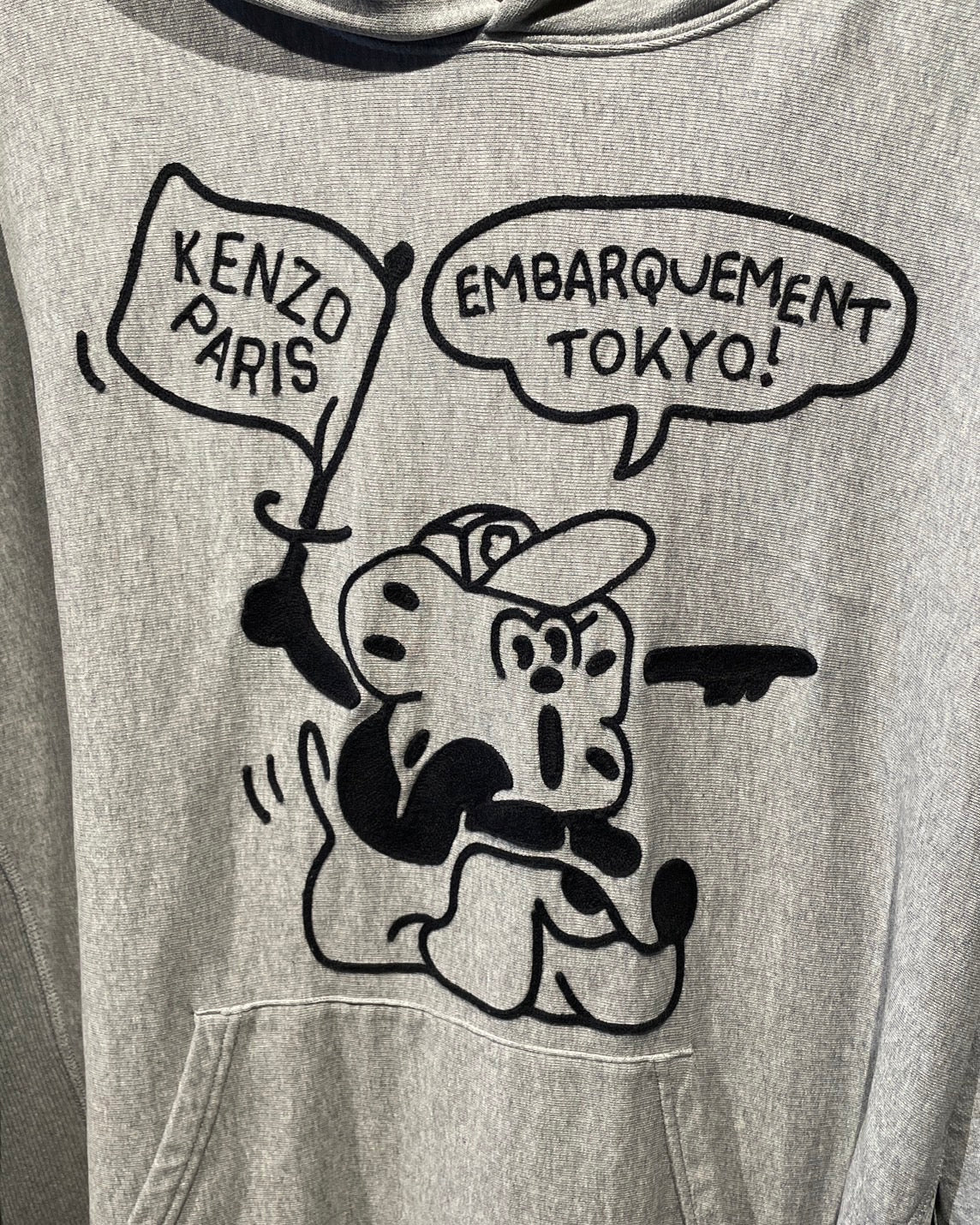 ケンゾー ブリント パーカー グレー XLサイズ