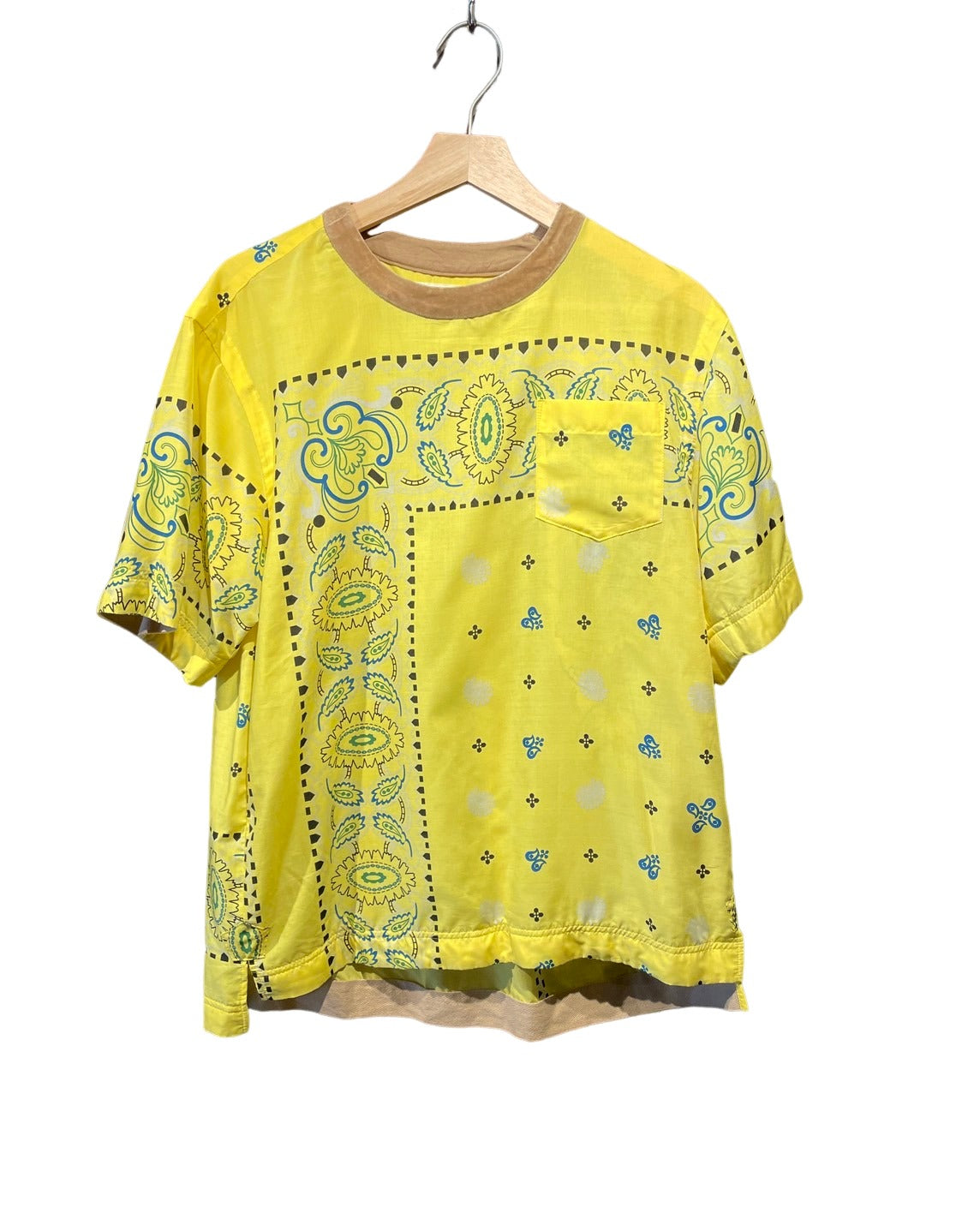 サカイ 半袖 トップス ペイズリー柄