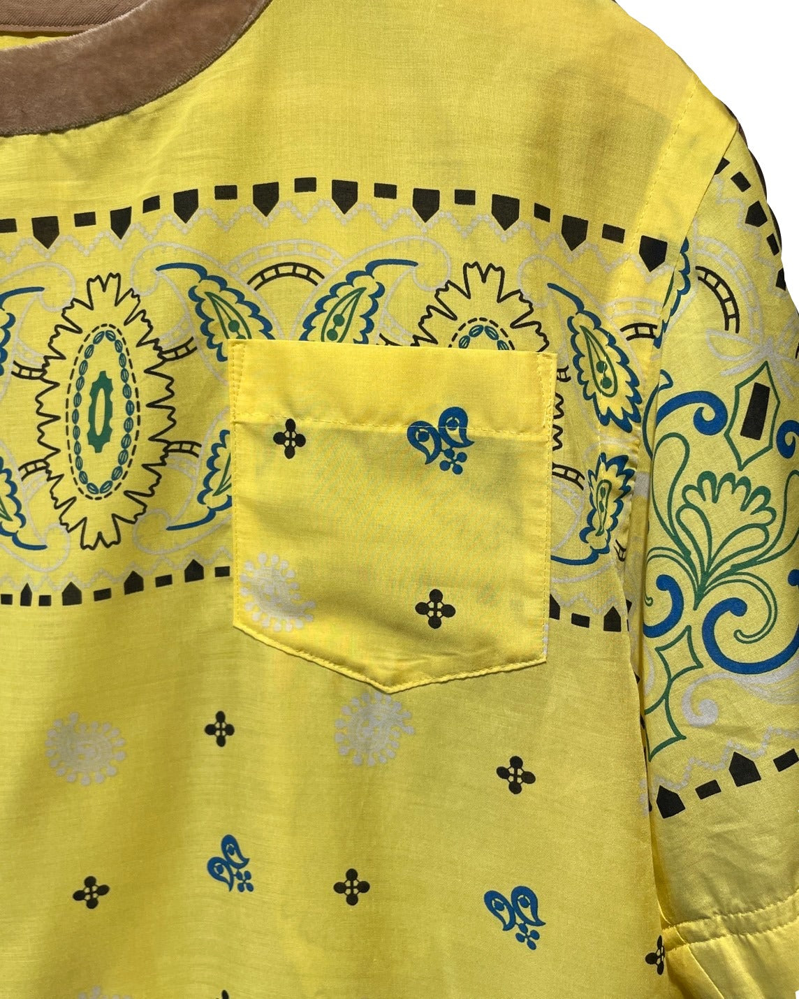 サカイ 半袖 トップス ペイズリー柄