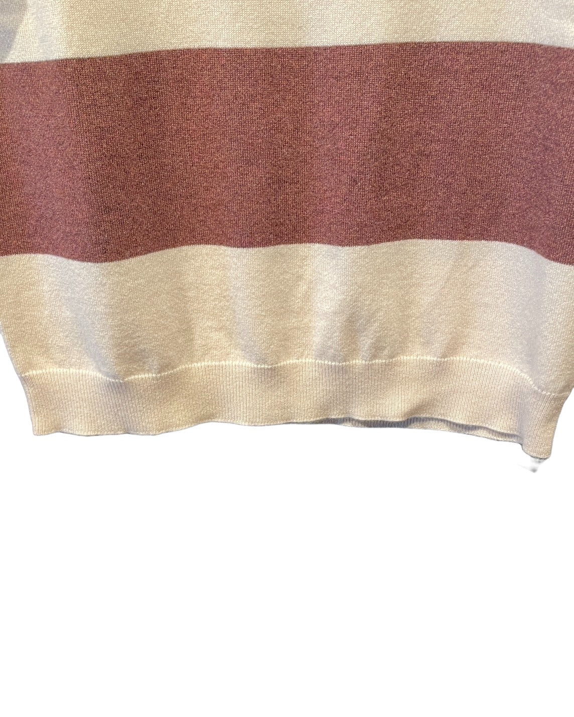 ブルネロクチネリ カシミヤ ボーダーニット 半袖