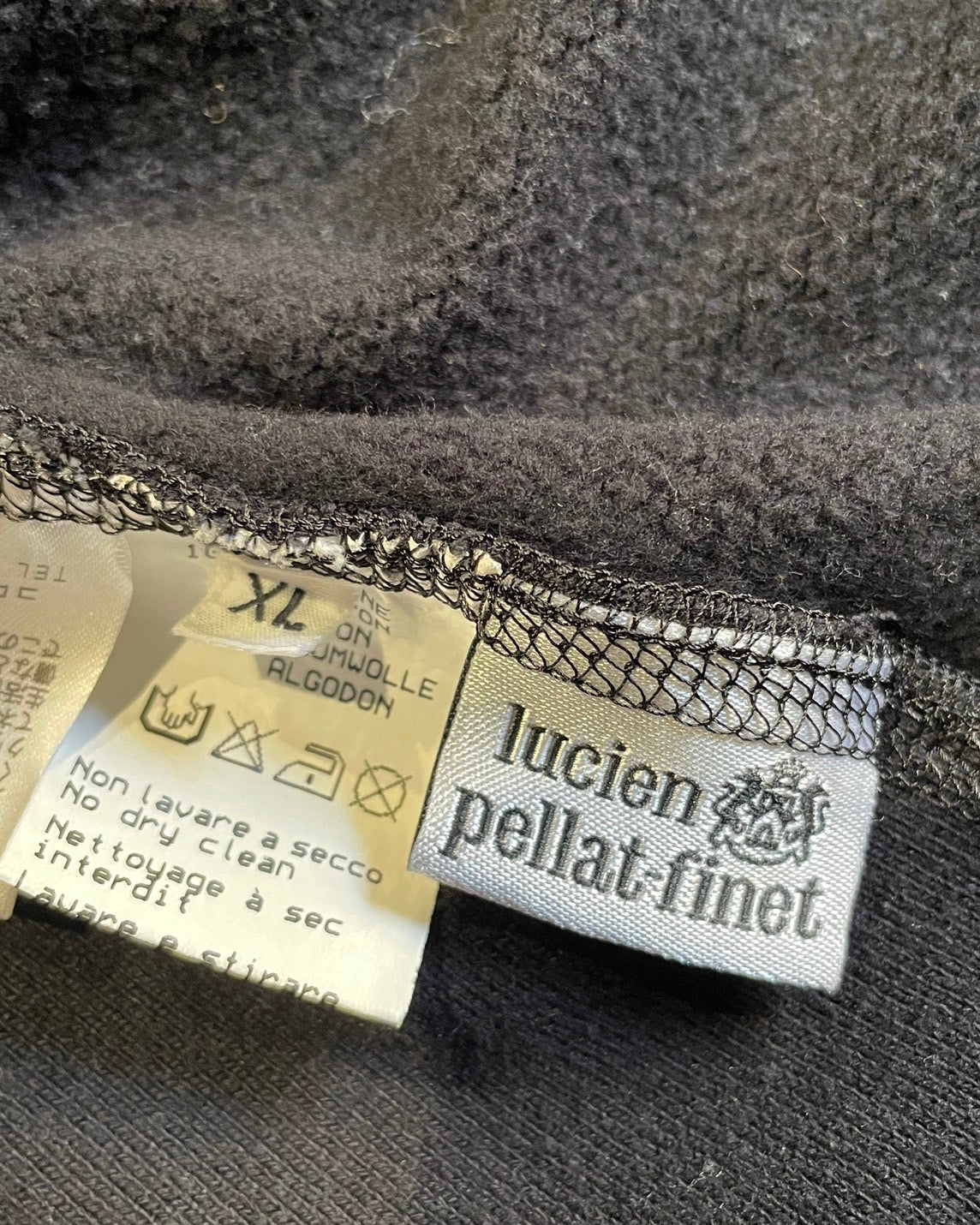 ルシアンペラフィネ パーカー 黒 スカル スタッズ