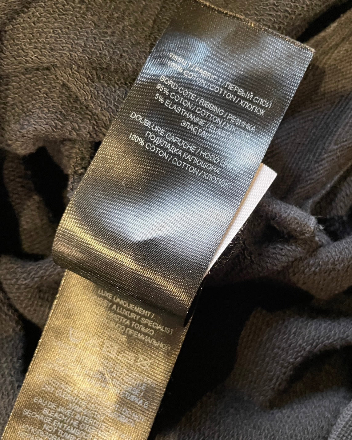 バルマン ロゴ パーカー メンズ ブラック