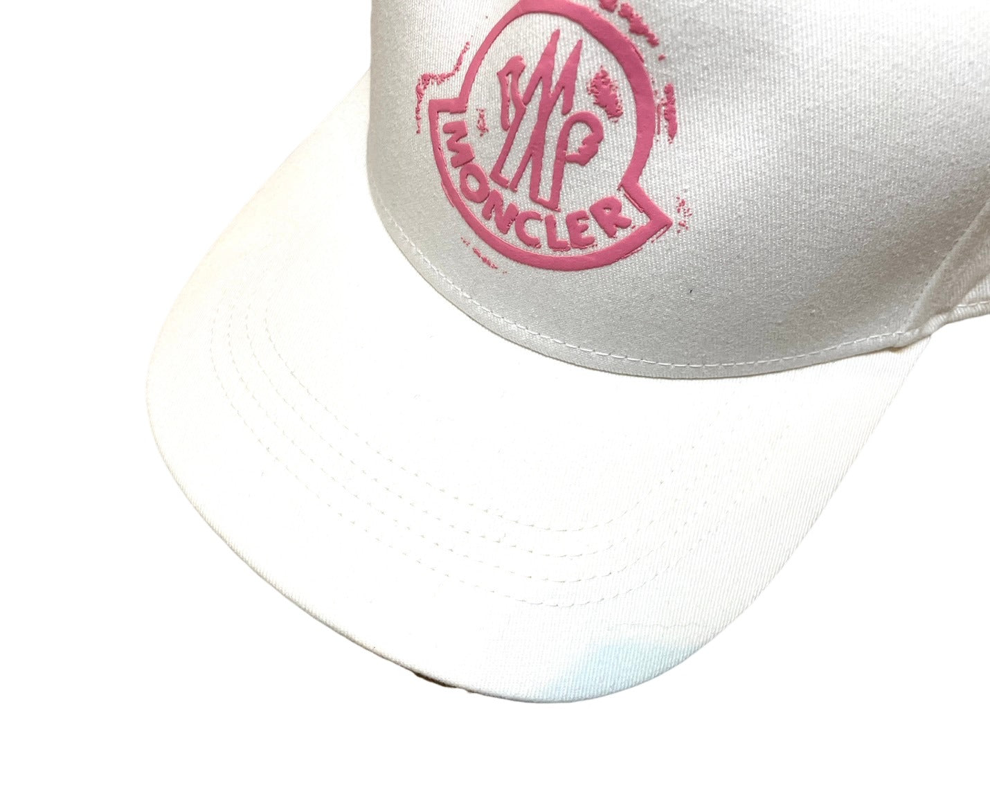 モンクレール ロゴ キャップ ホワイト