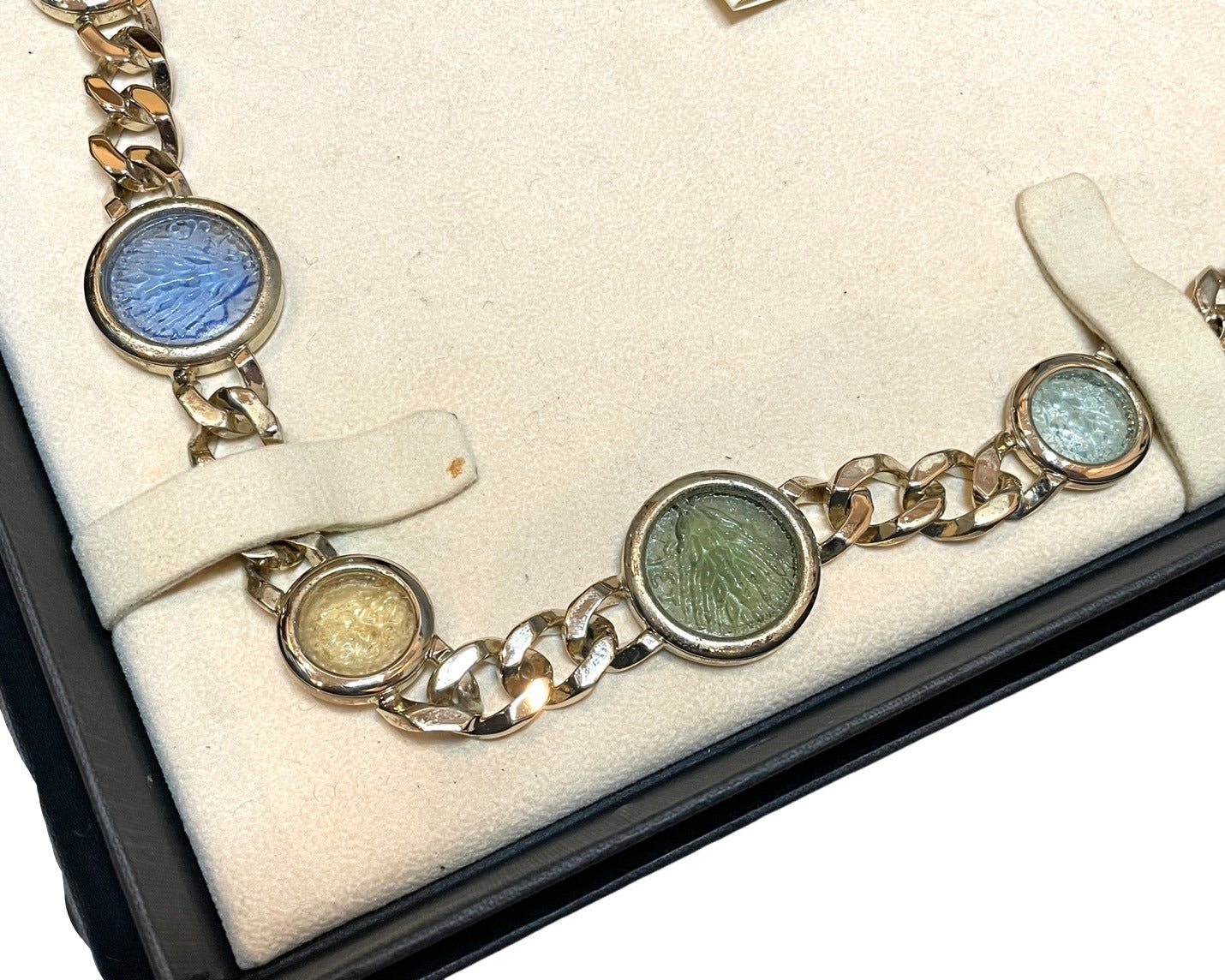 ブルガリ ラインストーン チェーンベルト ユニセックス