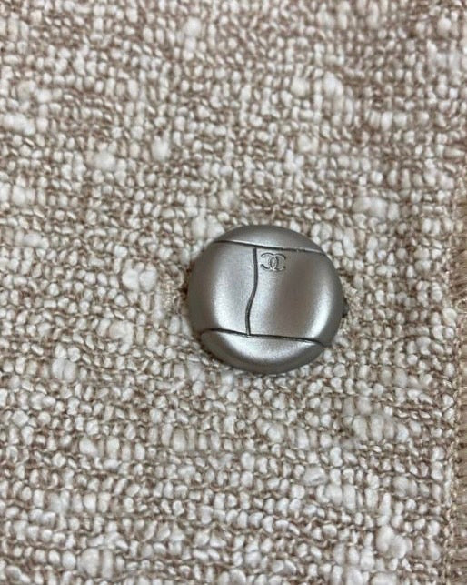 シャネル ツイード セットアップ スーツ グレー