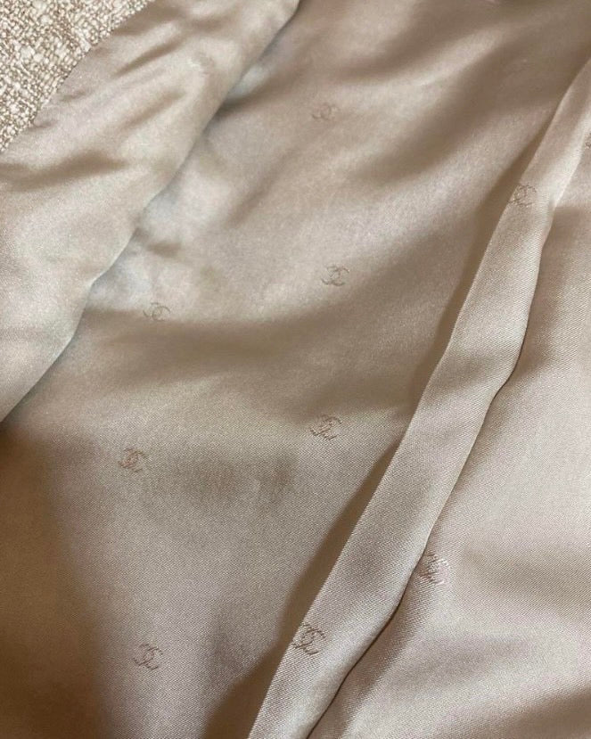 シャネル ツイード セットアップ スーツ グレー