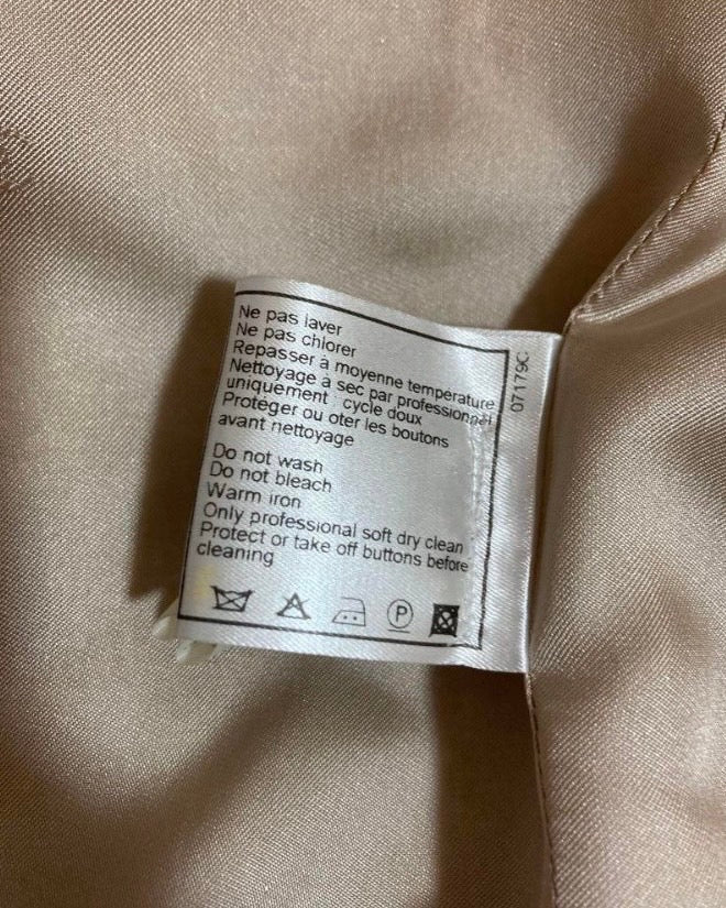 シャネル ツイード セットアップ スーツ グレー