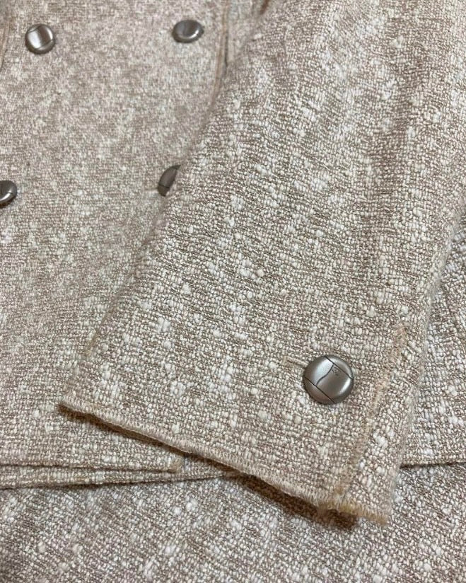 シャネル ツイード セットアップ スーツ グレー