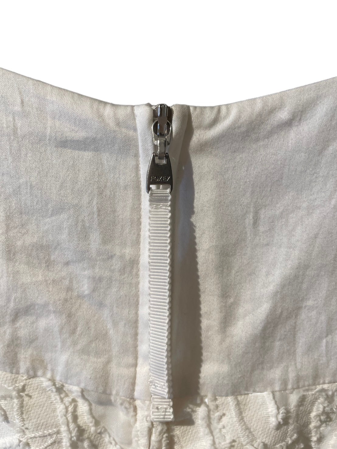 フォクシーニューヨーク ノースリーブ ワンピース 白 サイズ40