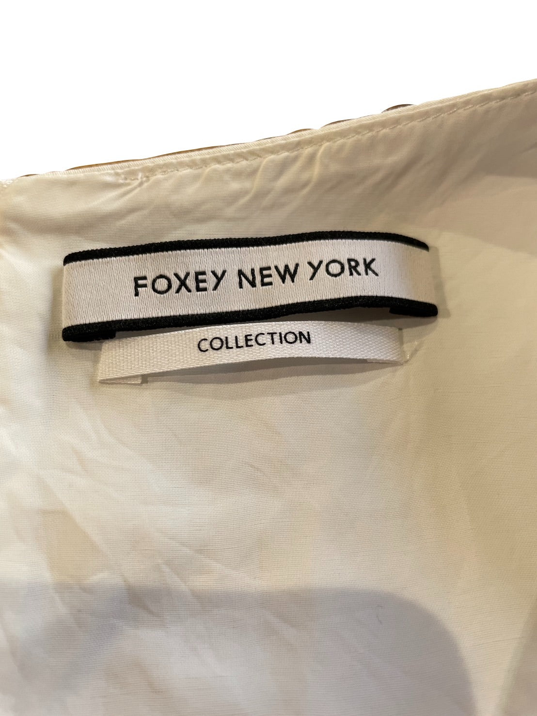フォクシーニューヨーク ノースリーブ ワンピース 白 サイズ40