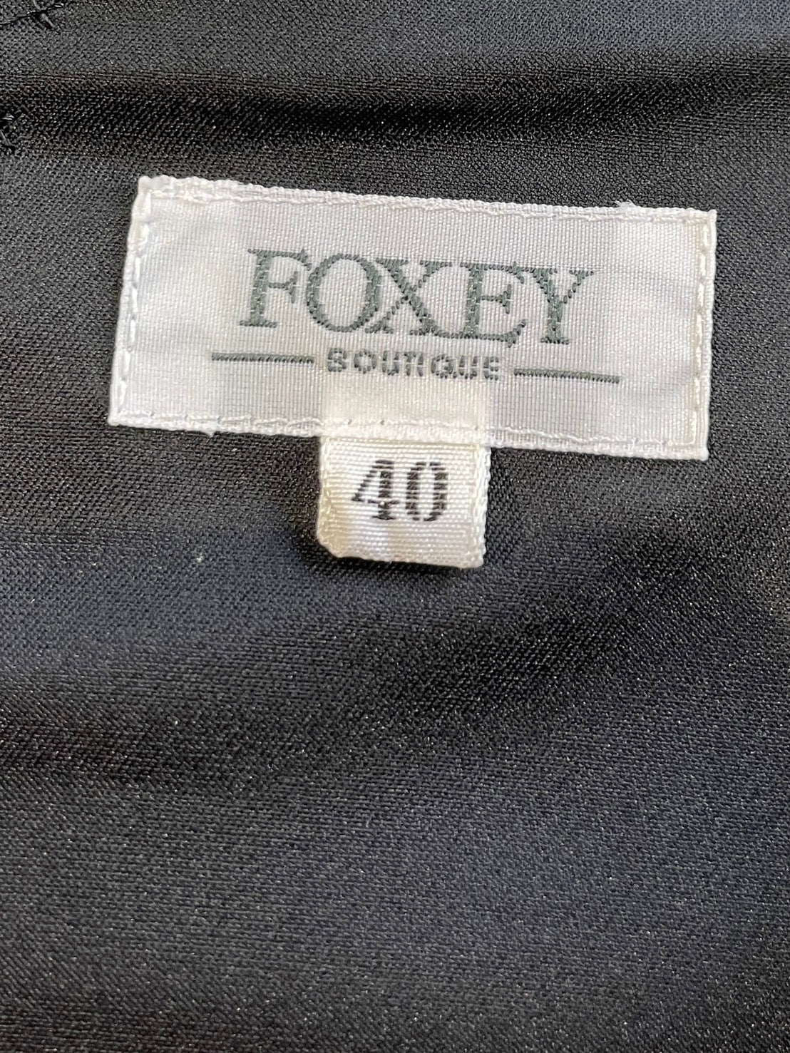 フォクシー ノースリーブ ワンピース ブラック サイズ40