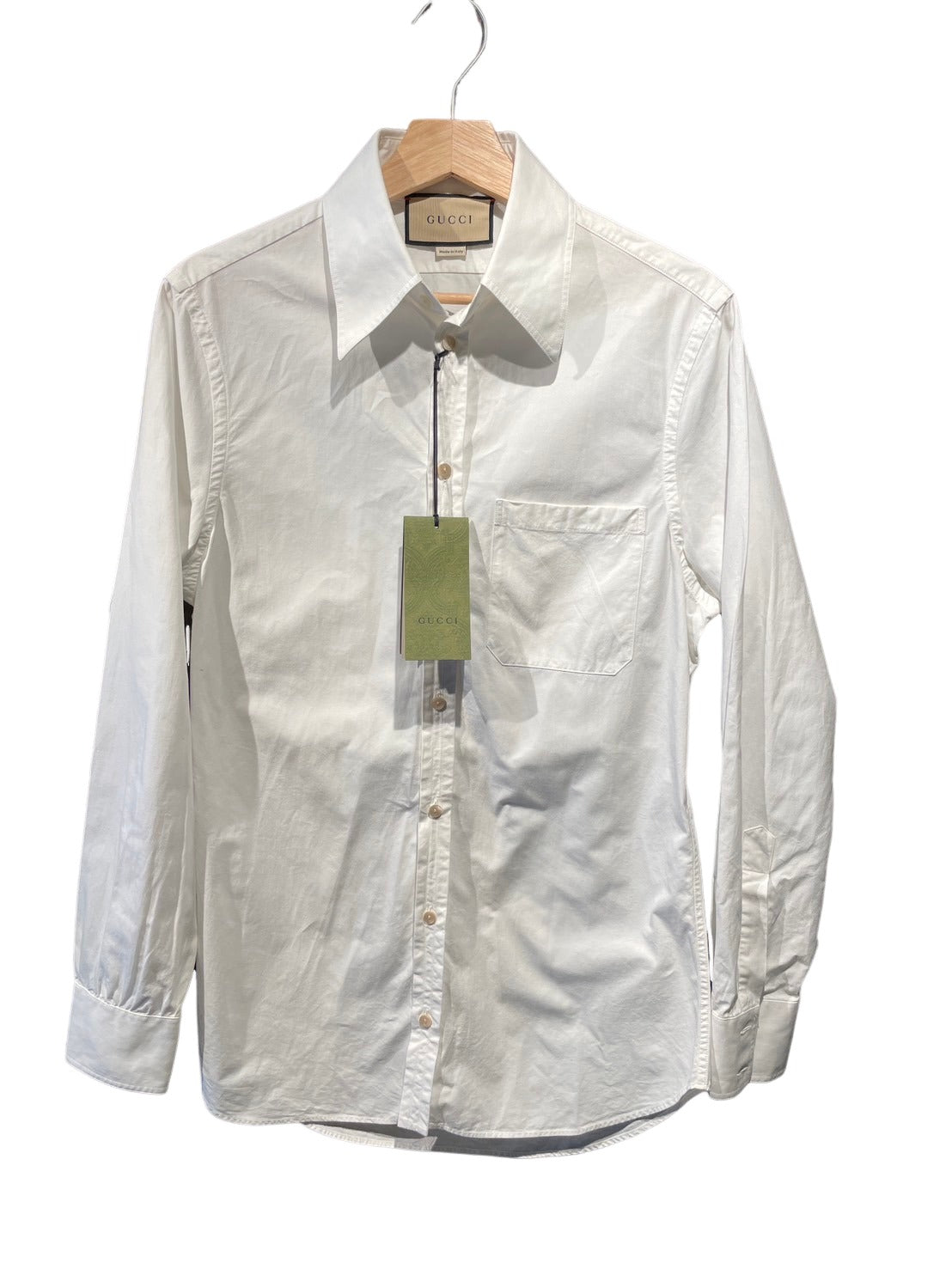 グッチ 白シャツ 長袖
