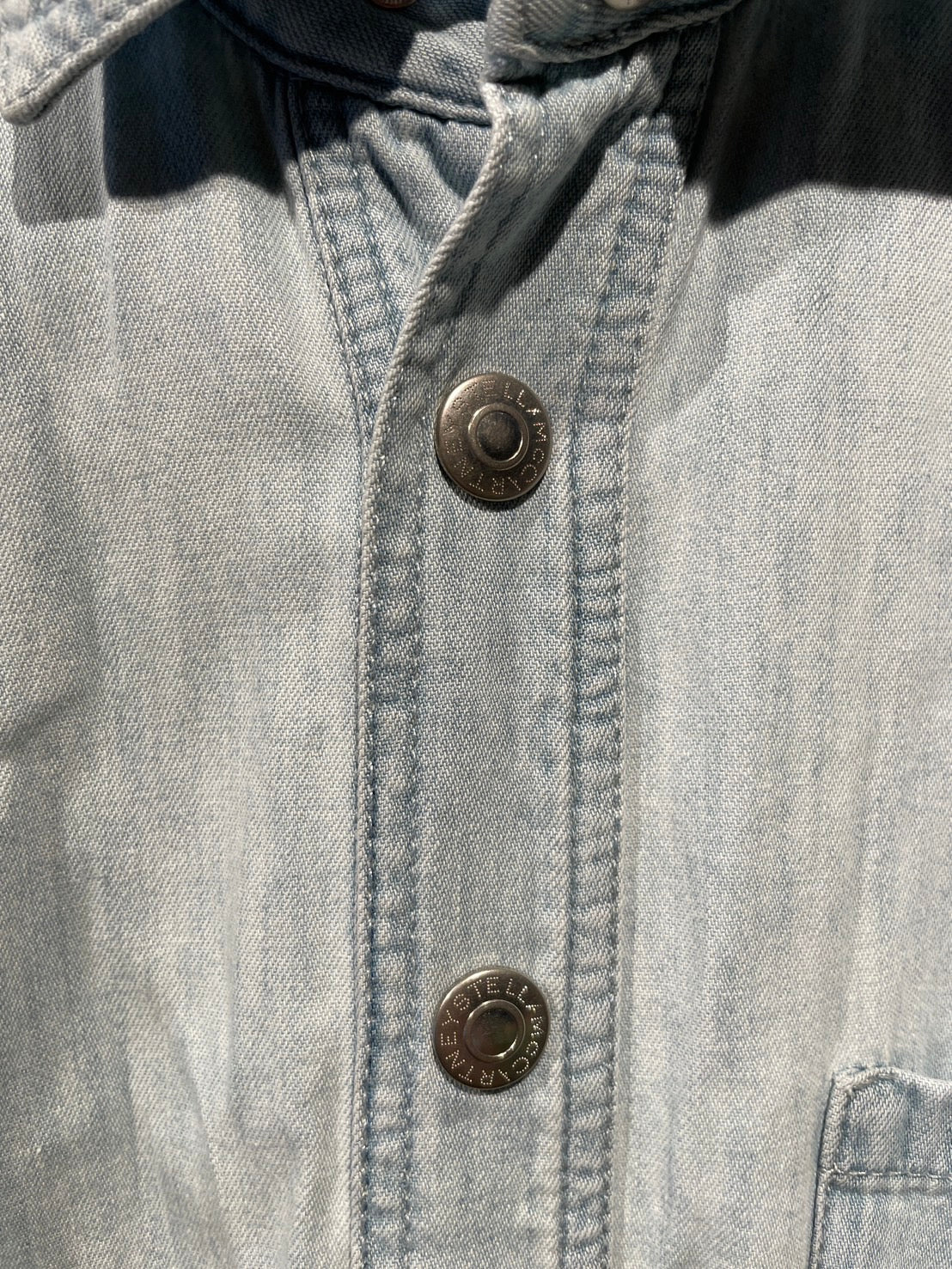 ステラマッカートニー オーガニックコットン デニム スリット ワンピース