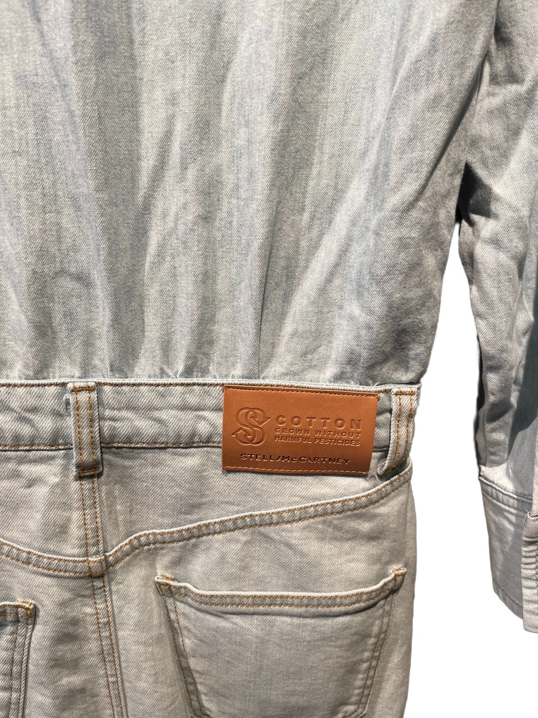 ステラマッカートニー オーガニックコットン デニム スリット ワンピース