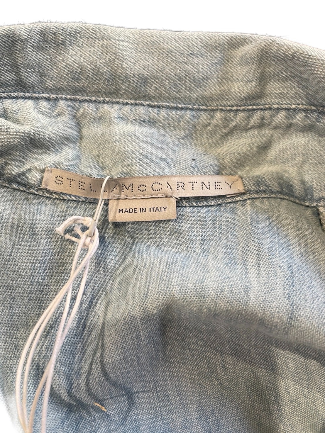 ステラマッカートニー オーガニックコットン デニム スリット ワンピース