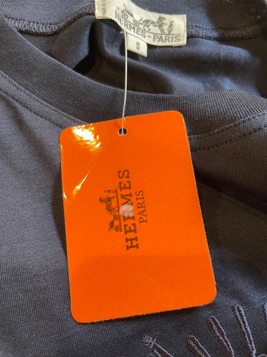 エルメス 半袖 Tシャツ ネイビー