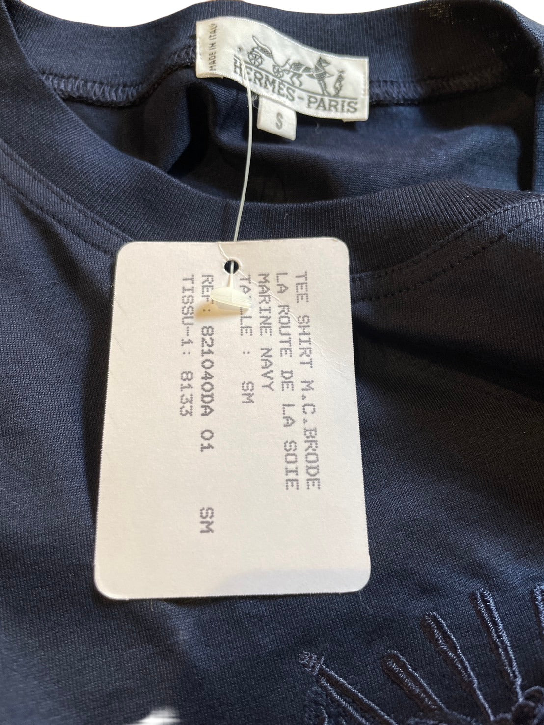 エルメス 半袖 Tシャツ ネイビー