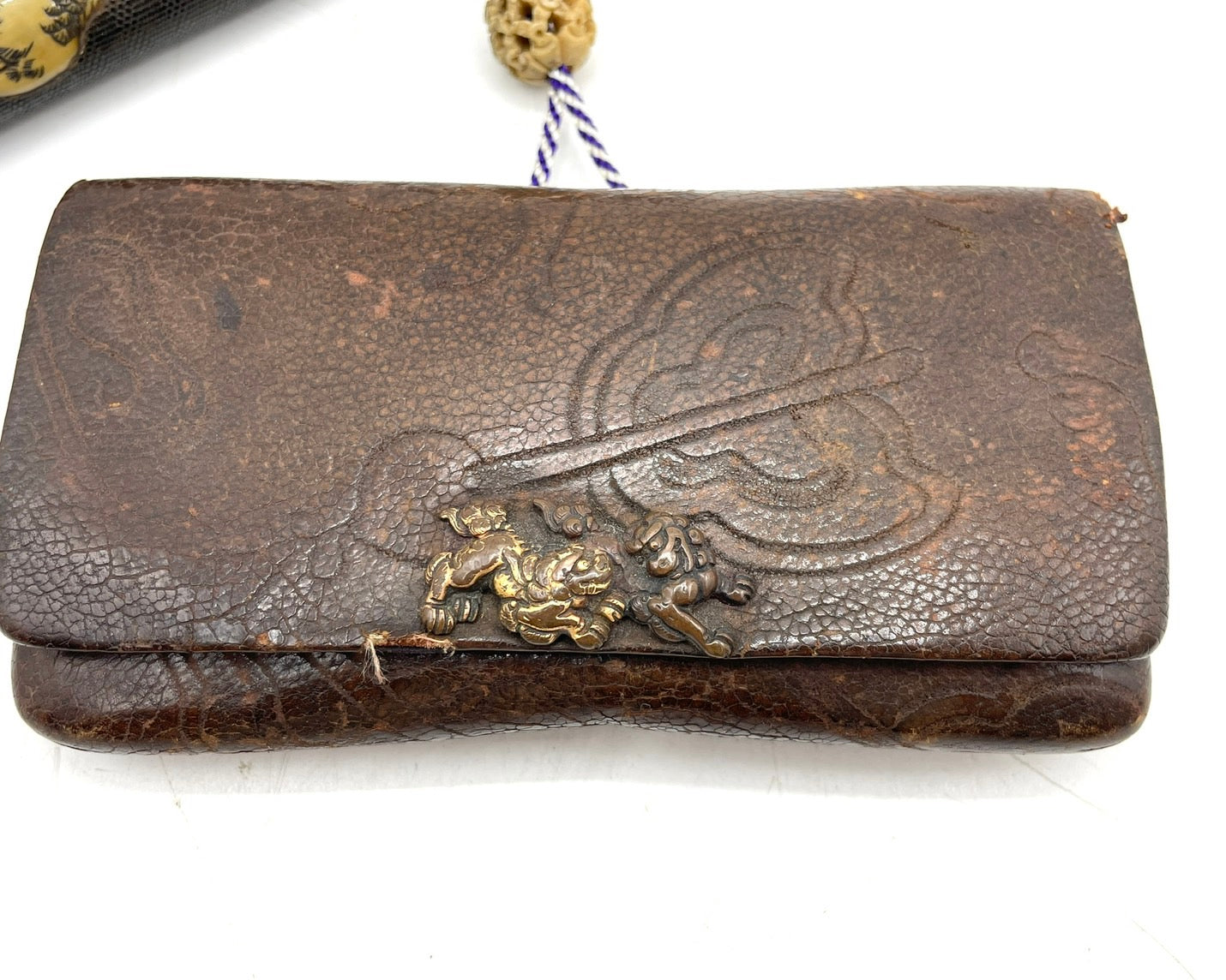 煙草入 提げ物 獅子